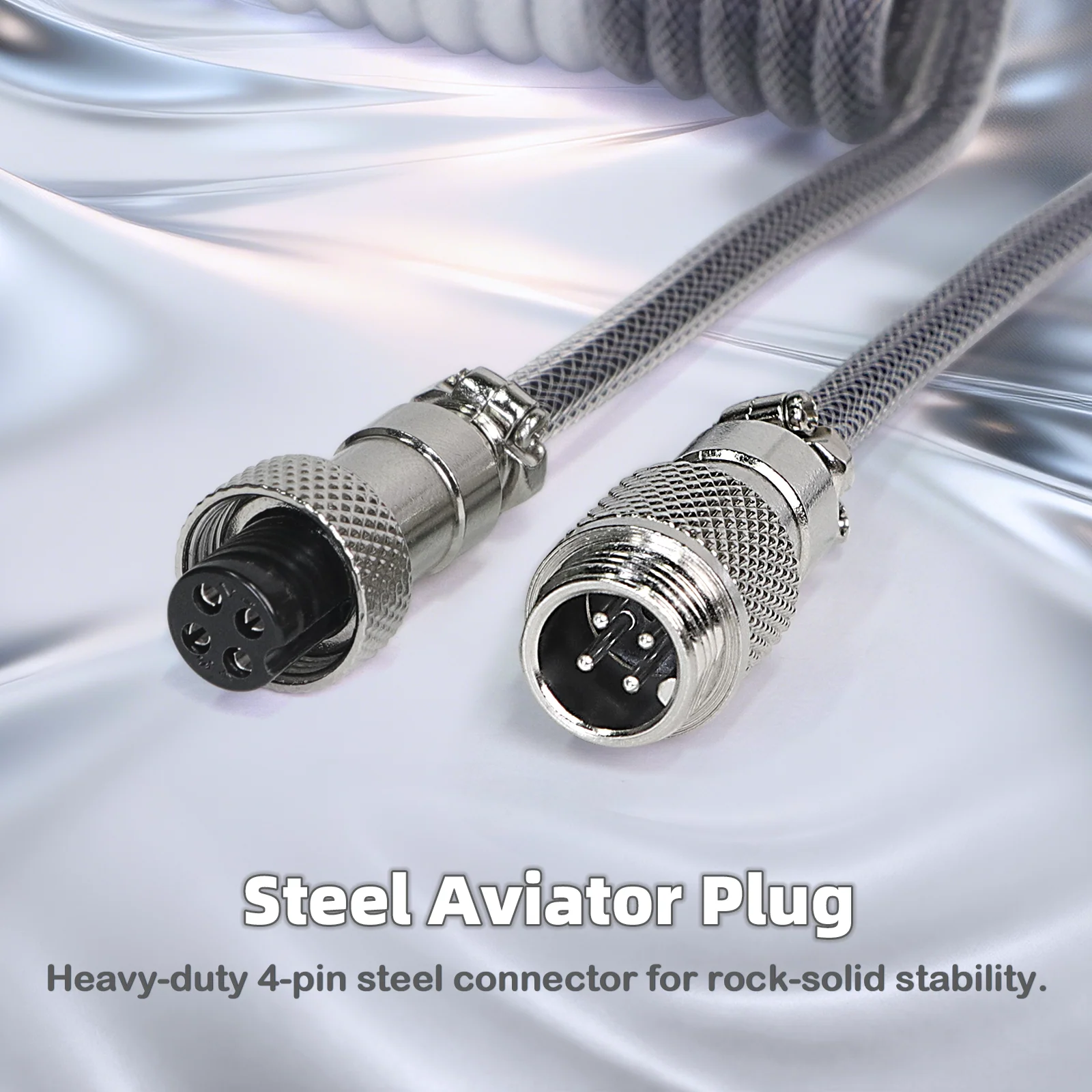 ATTACK SHARK C01ULTIMATE Coiled Cable for 8KHz Magnetic Keyboard - Image 6