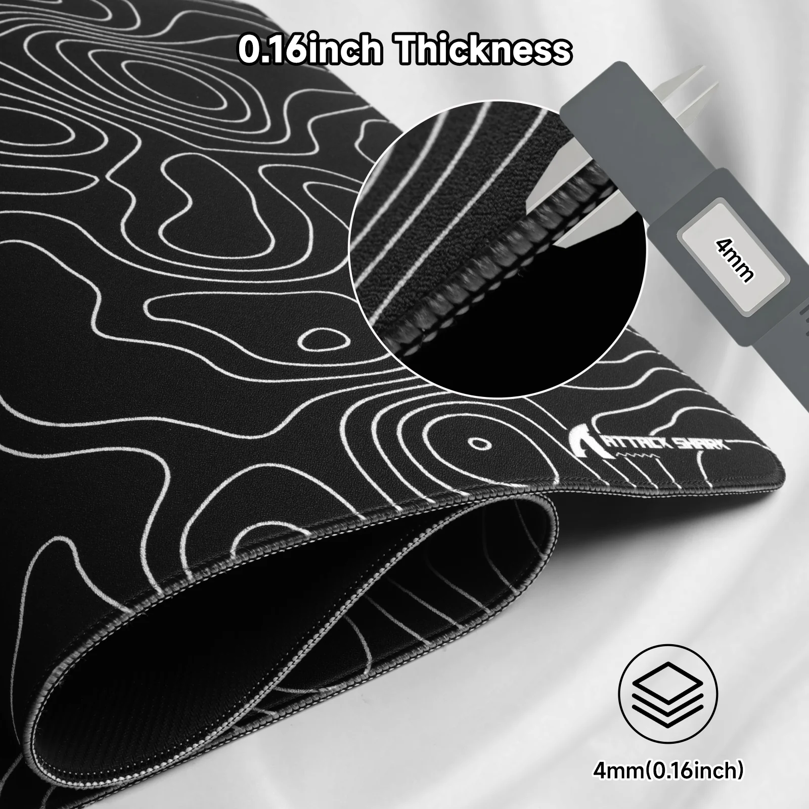ATTACK SHARK CM02PRO eSport Gaming Mousepad (900x400x4 MM) - Image 25
