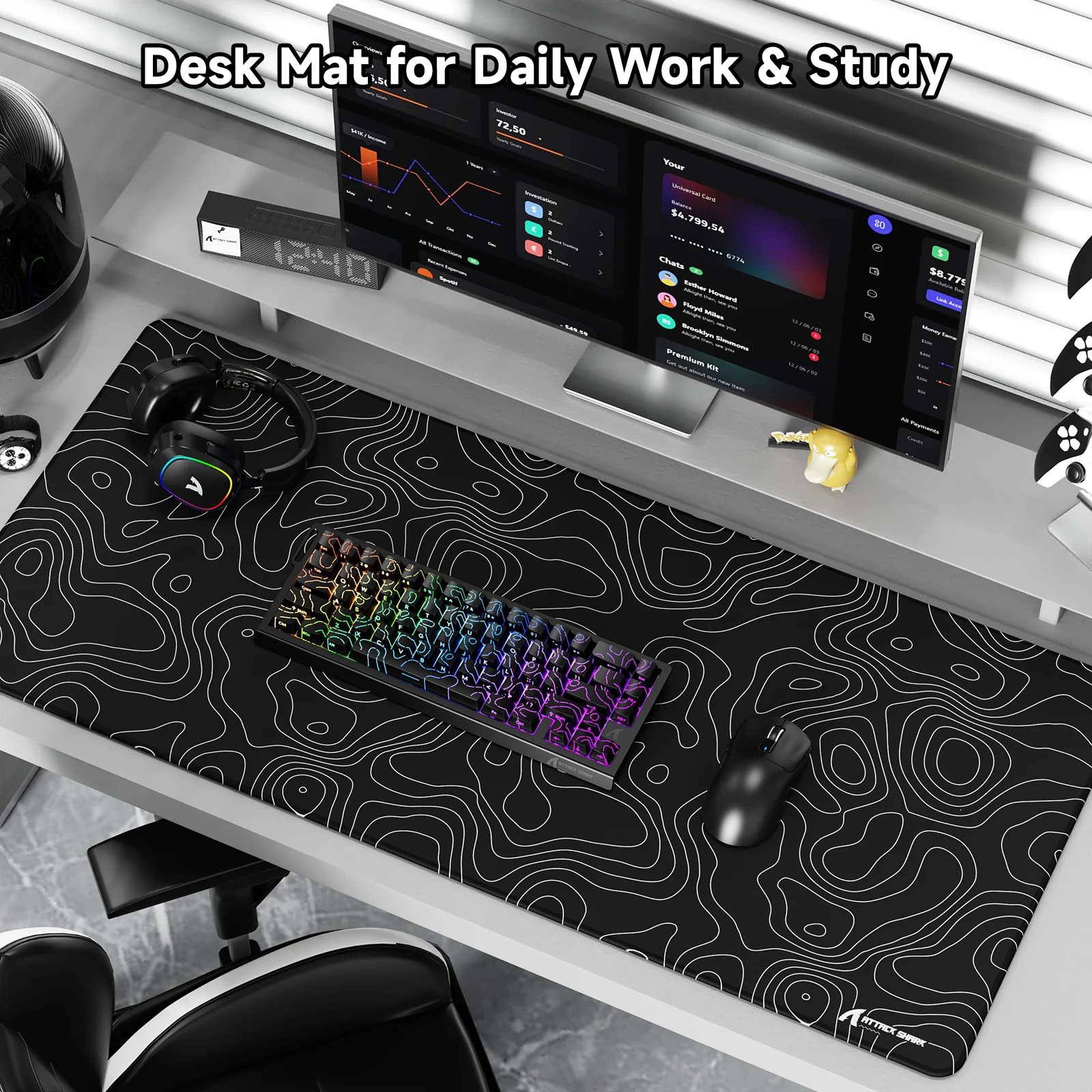 ATTACK SHARK CM02PRO eSport Gaming Mousepad (900x400x4 MM) - Image 26