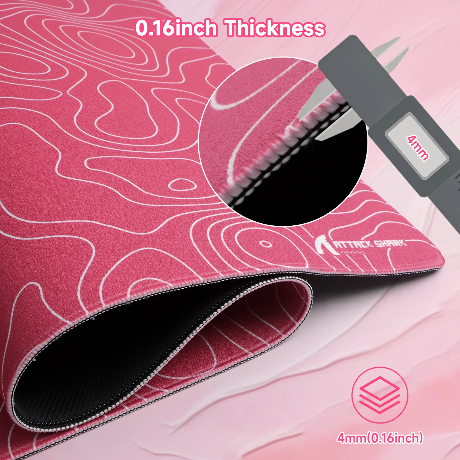 ATTACK SHARK CM02PRO eSport Gaming Mousepad (900x400x4 MM) - Image 42