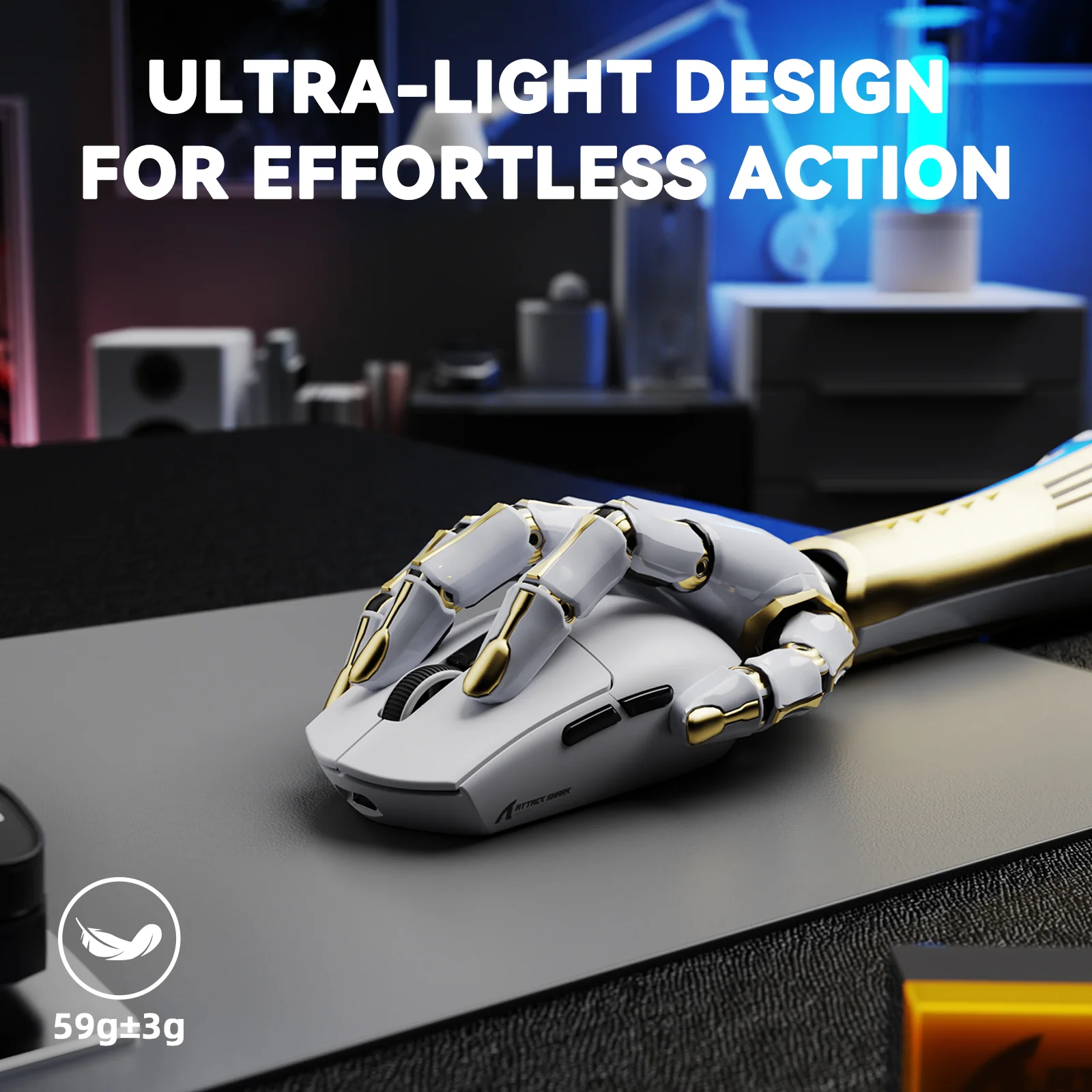 ATTACK SHARK G3 PRO Tri-mode Wireless Gaming Mouse with Charge Dock 25000 DPI Ultra Lightweight - Image 13