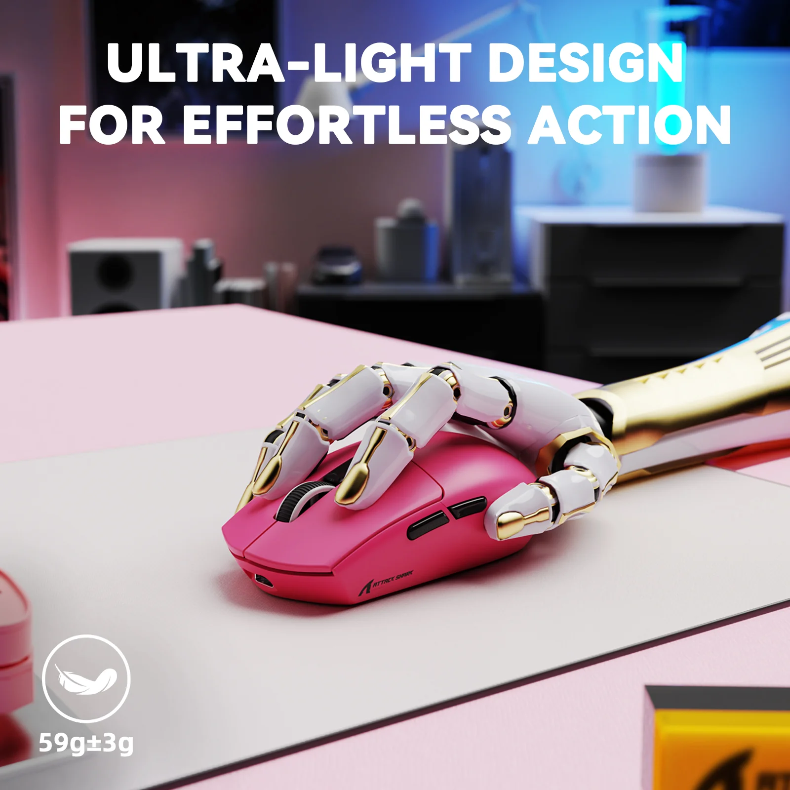 ATTACK SHARK G3 PRO Tri-mode Wireless Gaming Mouse with Charge Dock 25000 DPI Ultra Lightweight - Image 21