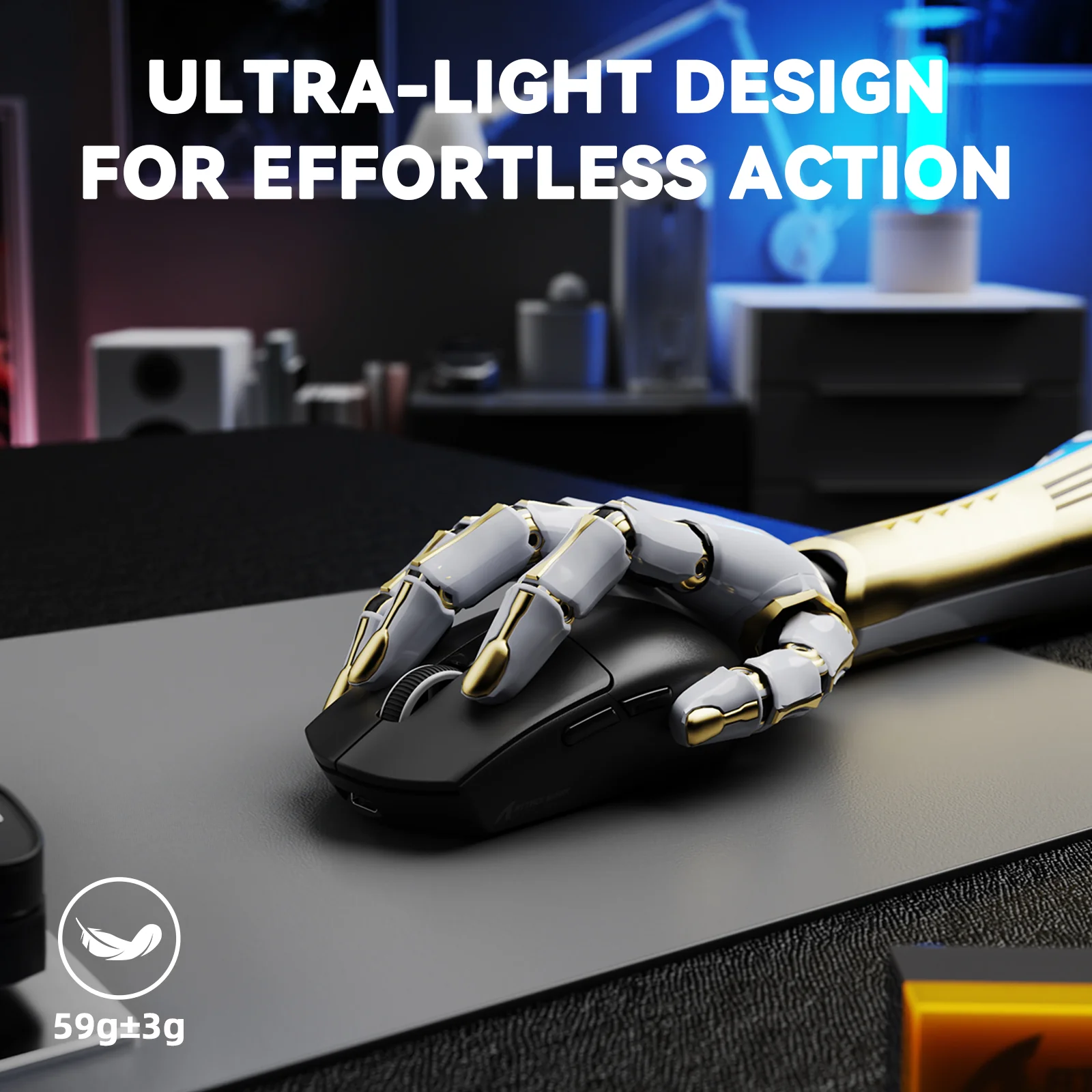 ATTACK SHARK G3 PRO Tri-mode Wireless Gaming Mouse with Charge Dock 25000 DPI Ultra Lightweight - Image 5