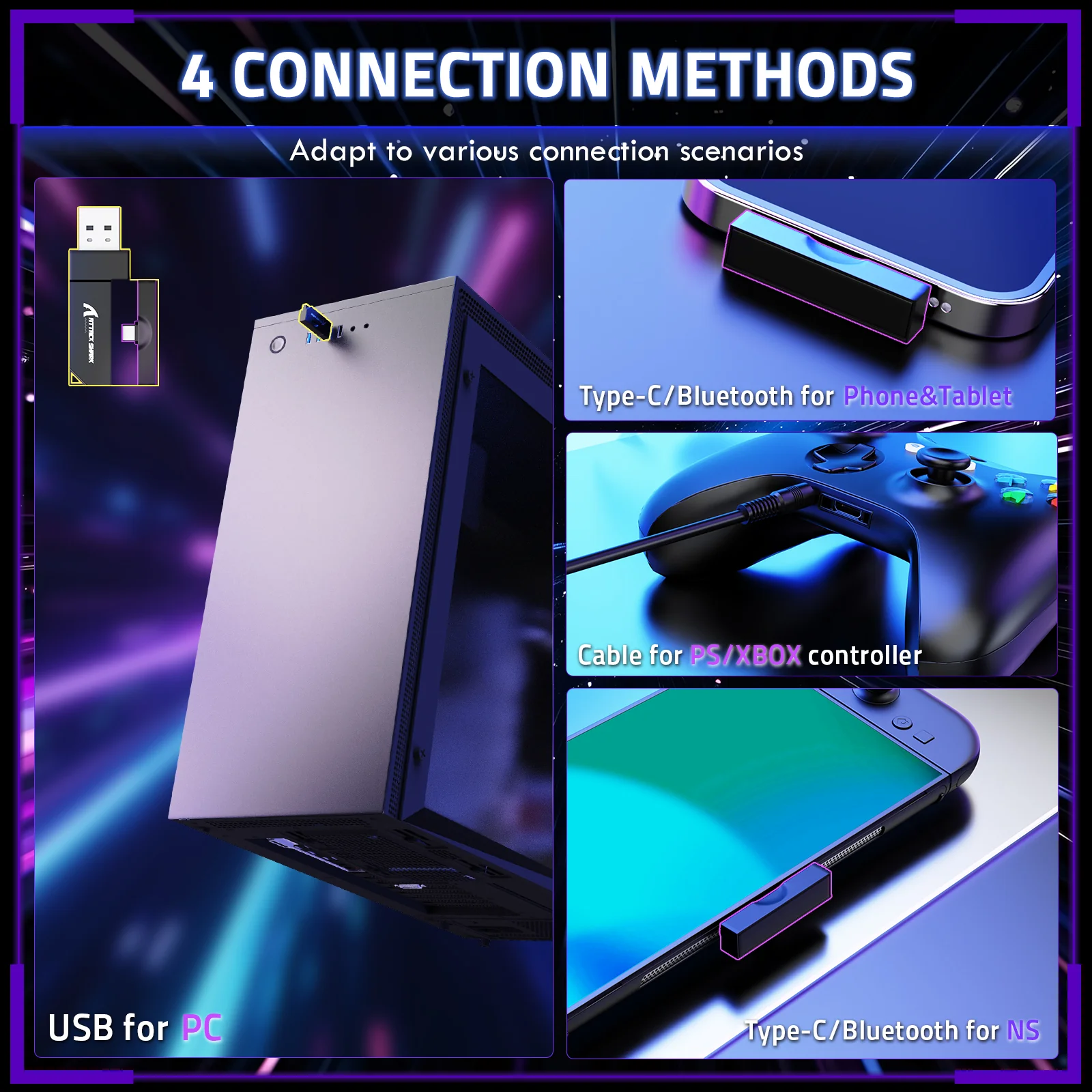 ATTACK SHARK L80 PRO Wireless Gaming Headset - Image 3