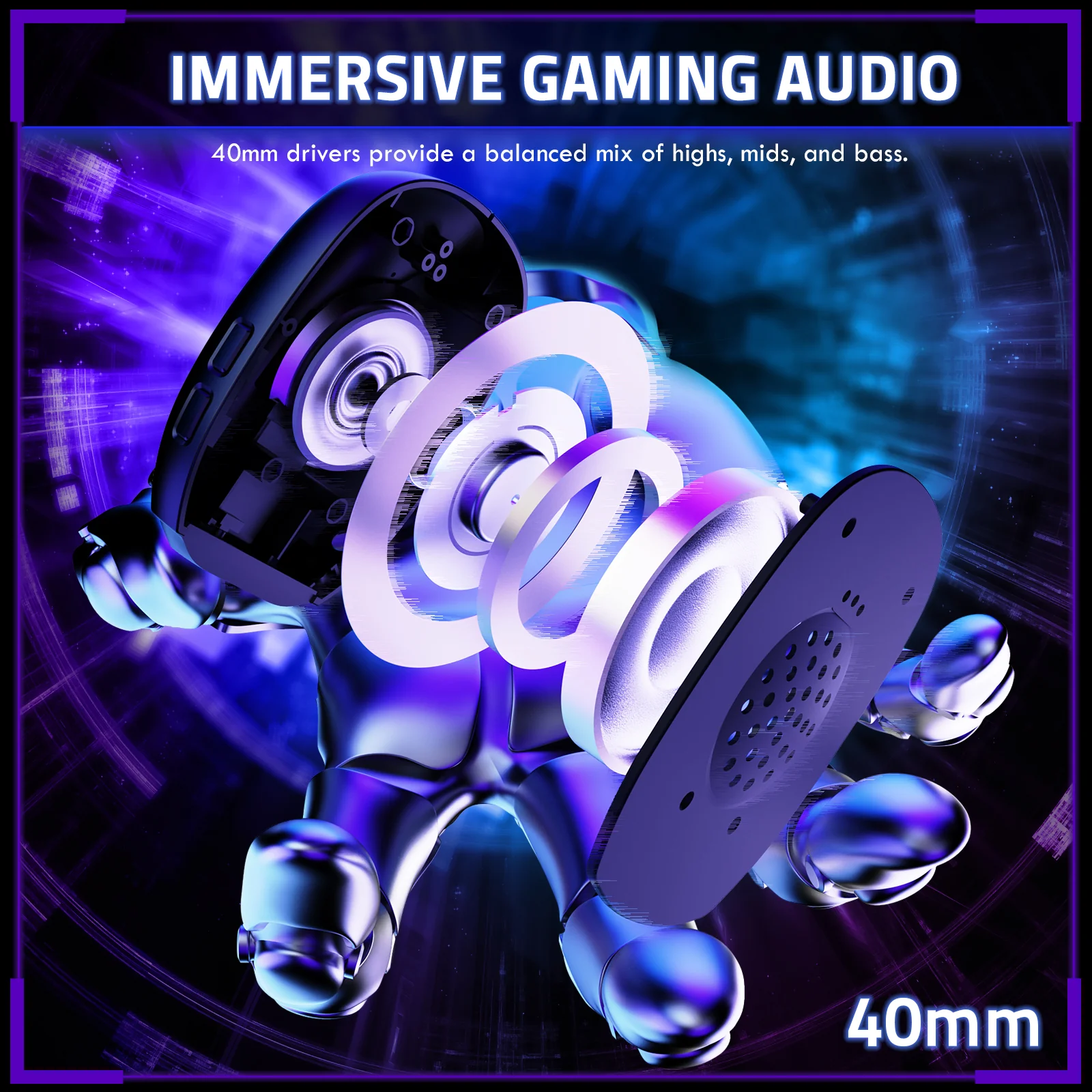 ATTACK SHARK L80 PRO Wireless Gaming Headset - Image 6