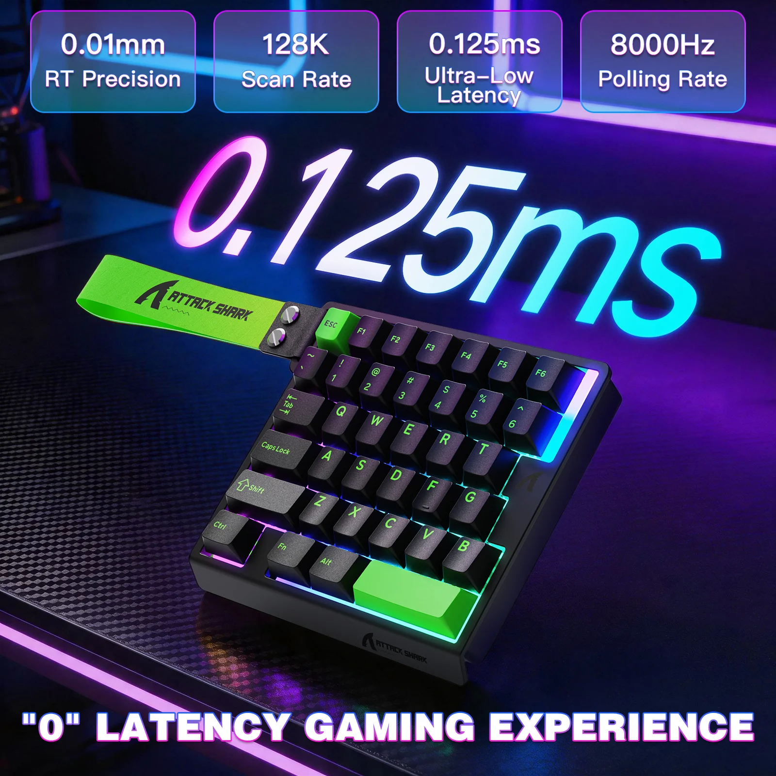 ATTACK SHARK M36 HE One-Handed Magnetic Switch Keyboard - Image 32