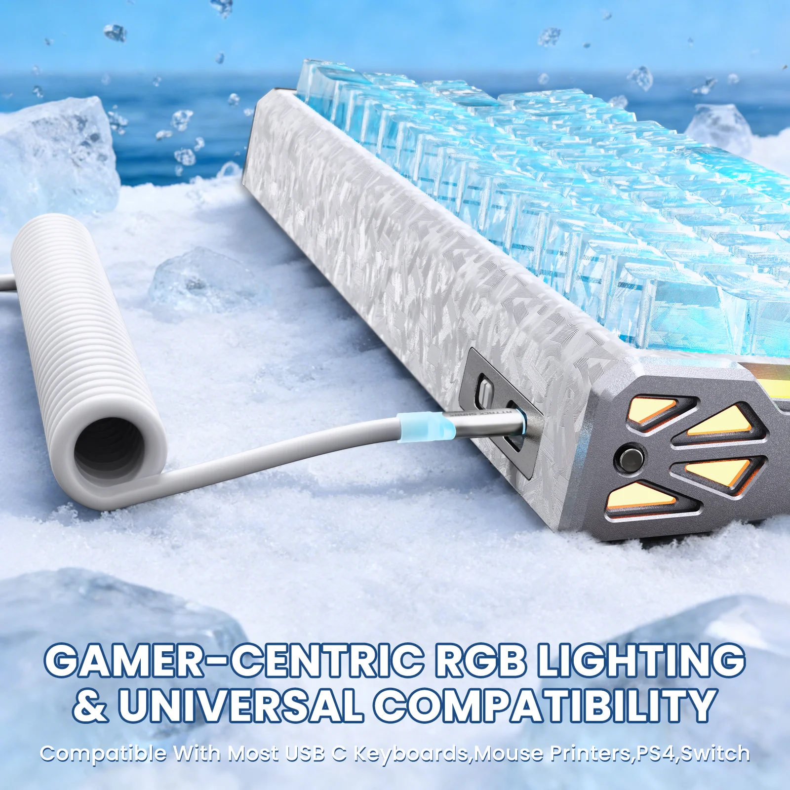 ATTACK SHARK R68 HE & X11 ULTRA Carbon Fiber Gaming Bundle With C01 ULTRA Coiled Cable - Image 16