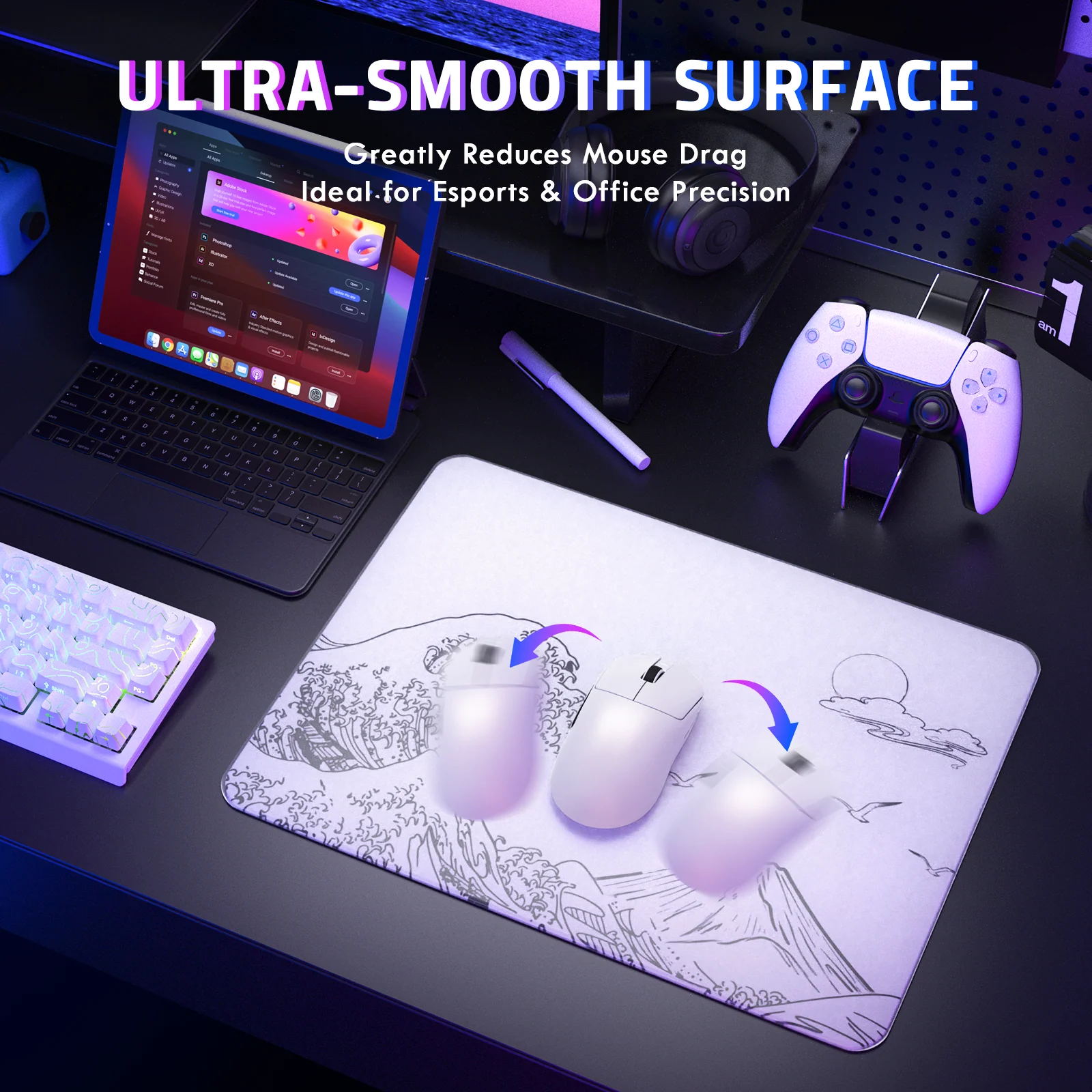 ATTACK SHARK CM05 Tempered Glass Gaming Mouse Pad - Image 102