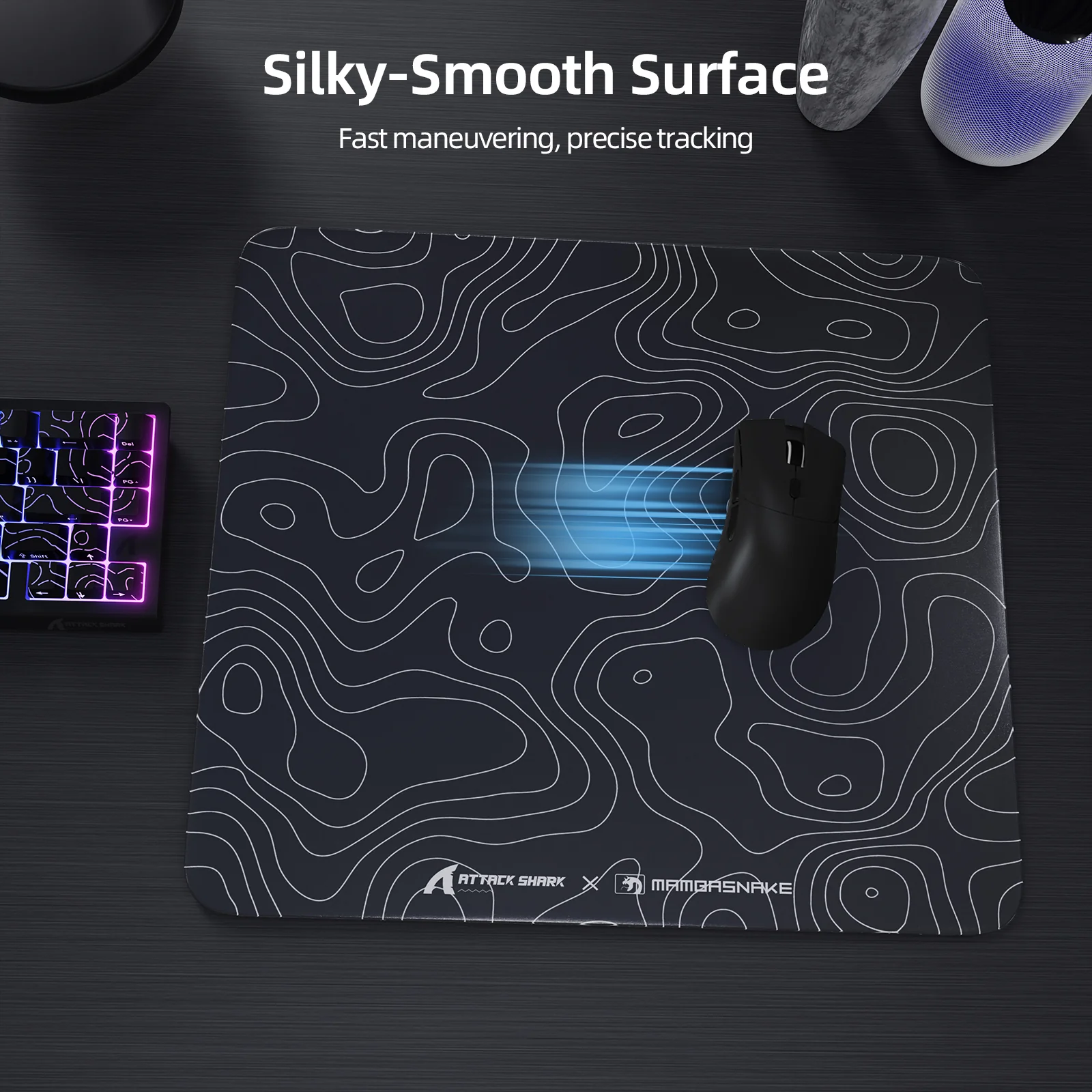 ATTACK SHARK CM05 Tempered Glass Gaming Mouse Pad - Image 11