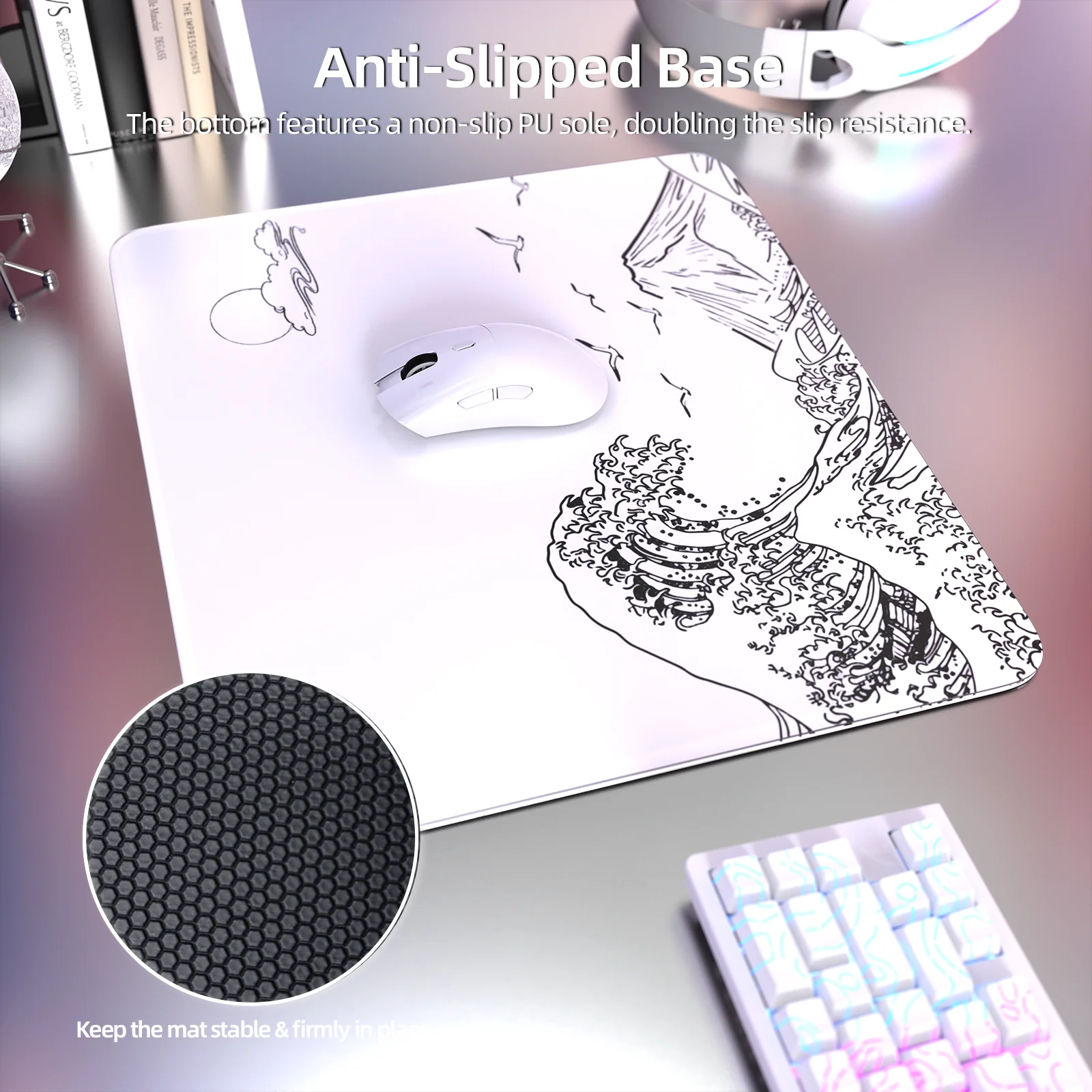 ATTACK SHARK CM05 Tempered Glass Gaming Mouse Pad - Image 53