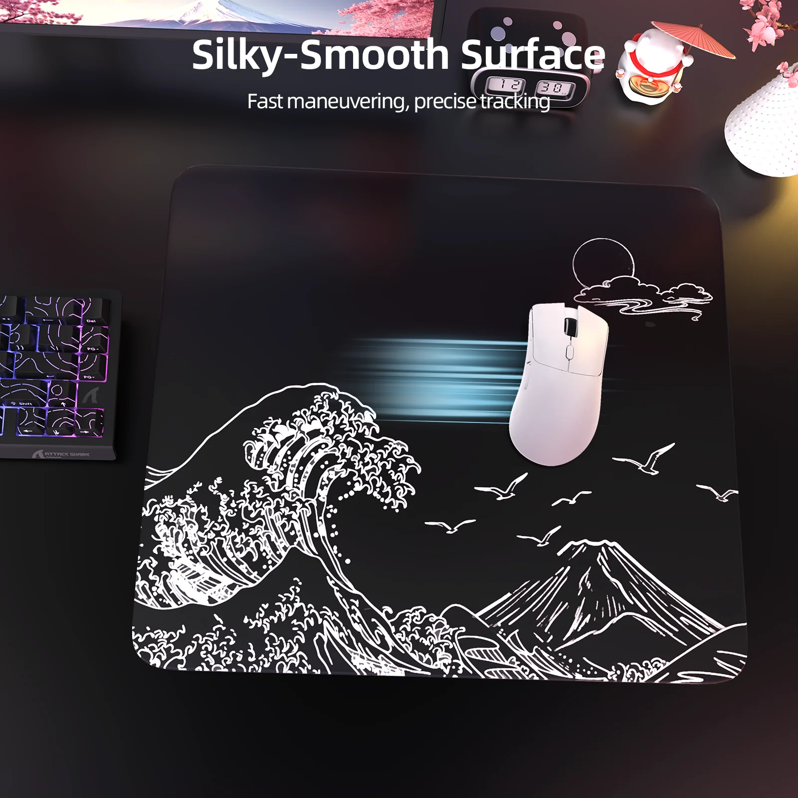 ATTACK SHARK CM05 Tempered Glass Gaming Mouse Pad - Image 59