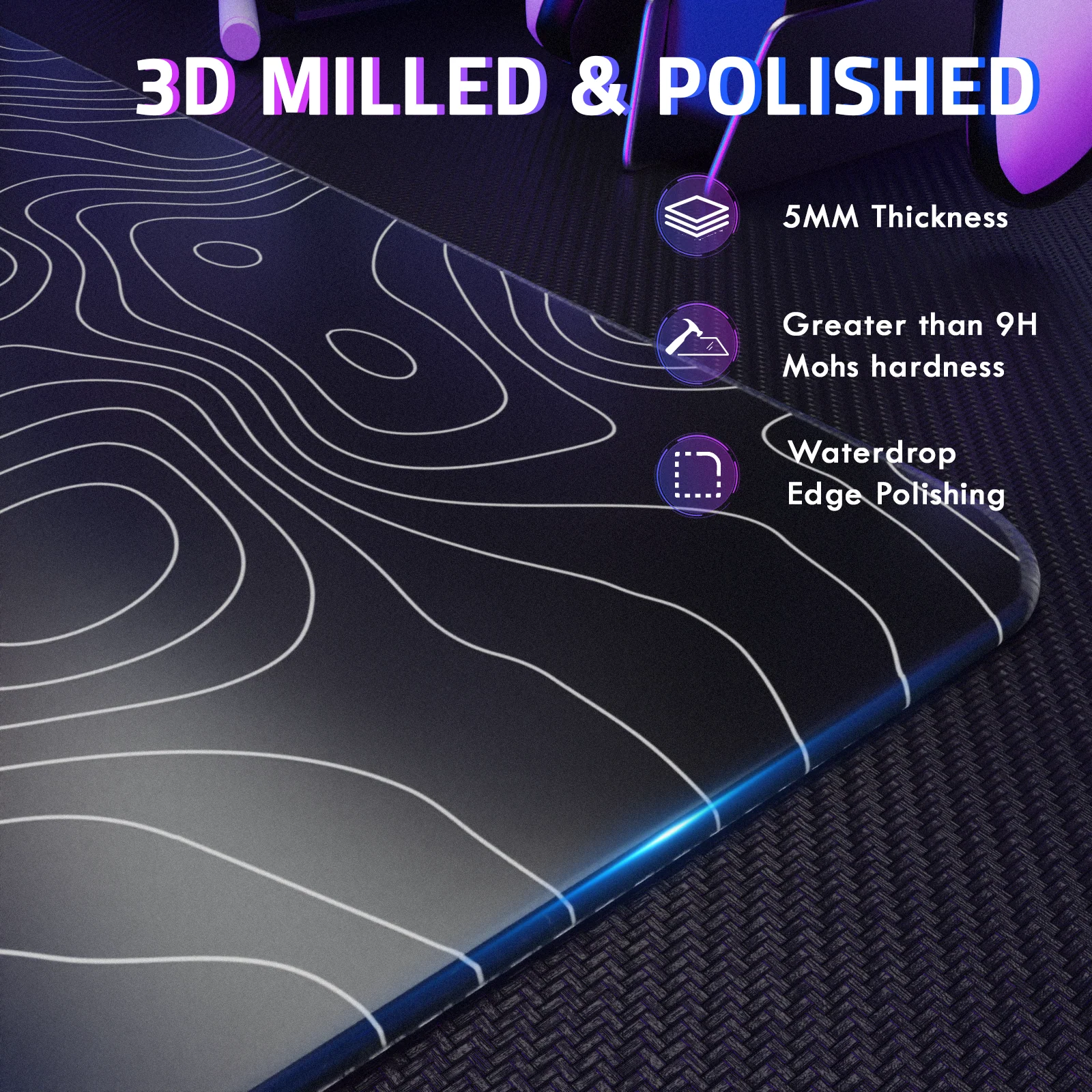 ATTACK SHARK CM05 Tempered Glass Gaming Mouse Pad - Image 70