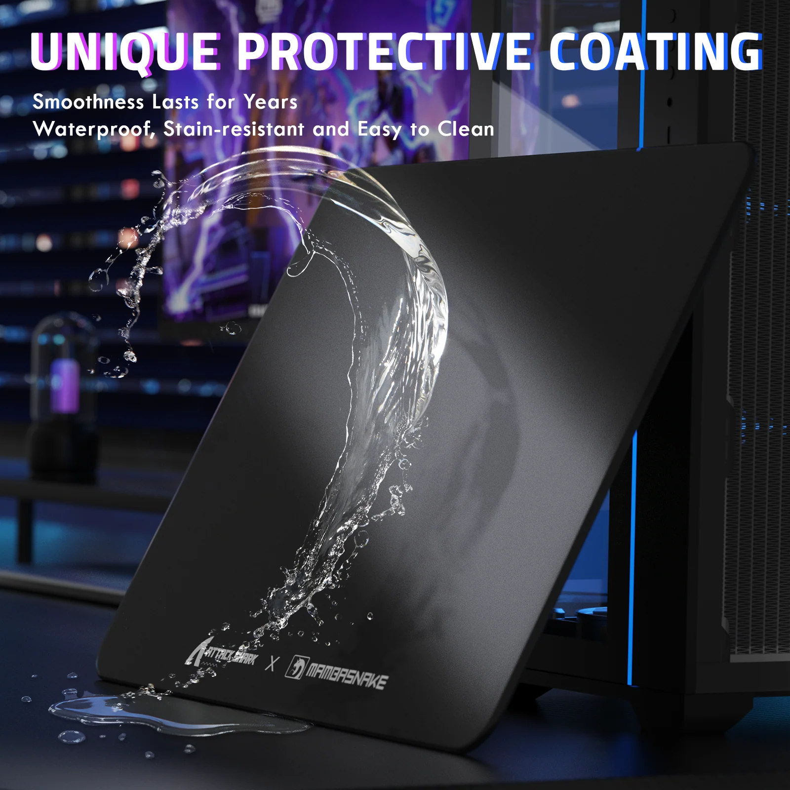 ATTACK SHARK CM05 Tempered Glass Gaming Mouse Pad - Image 98
